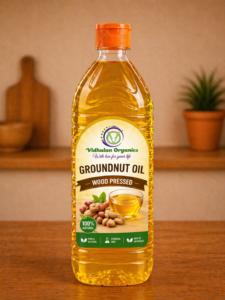Wood Pressed Groundnut Oil (Cold Pressed & Natural)